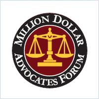 Million Dollar Advocates Forum badge